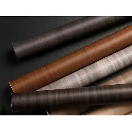 Mebloj folioj ruliĝas ligno grajno ornamaj pvc -filmoj