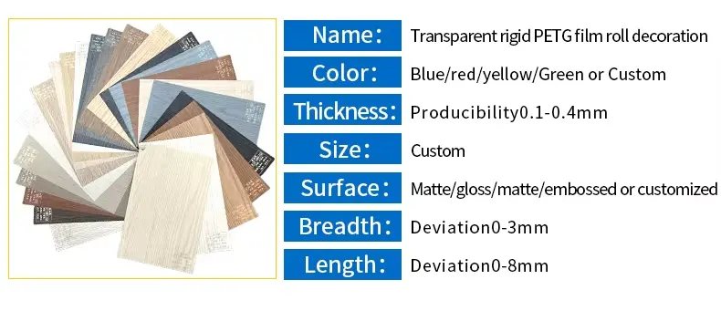 Color Pet Petg Sheet Furniture Panel Laminating Film Color Pet Petg Sheet Furniture Panel Laminating Film