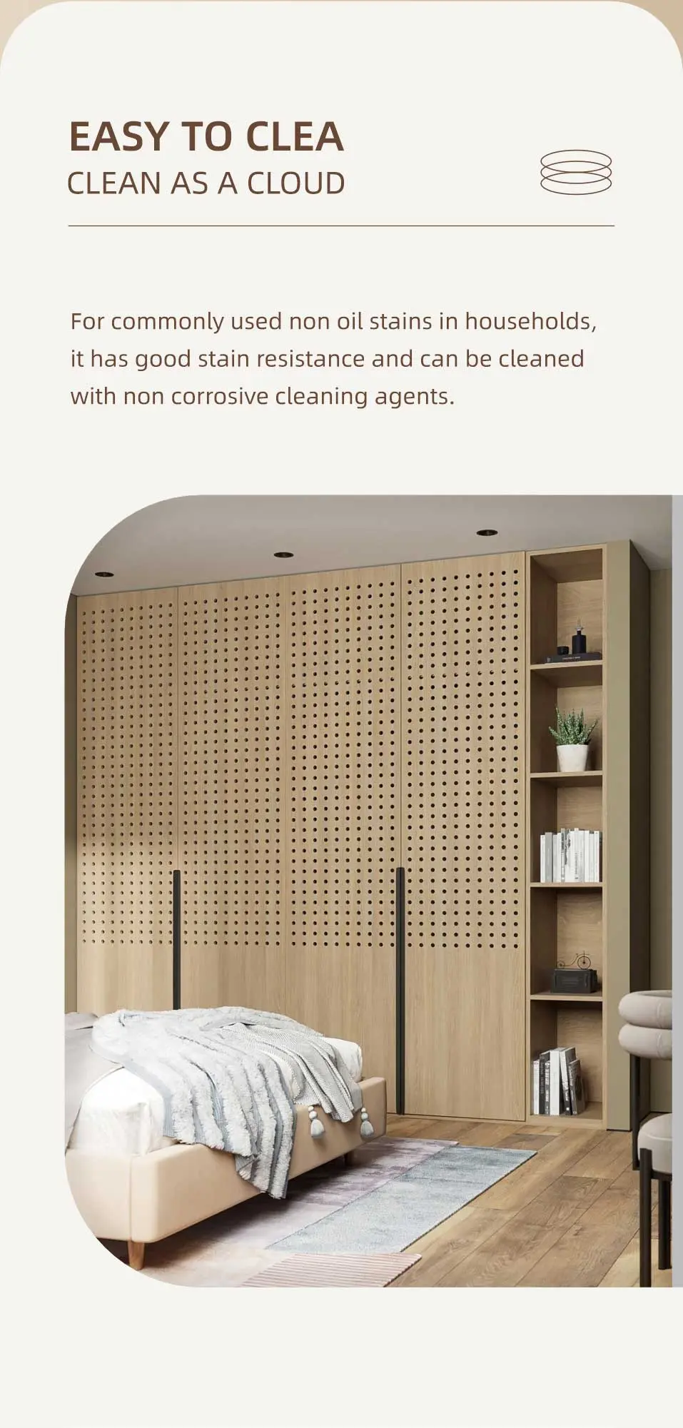 Wood Panel With Pp Film For Household Interior