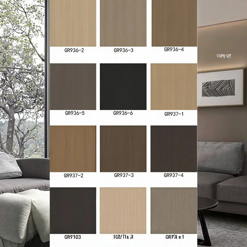 Moderna desegna stilo PVC -ornama filmo