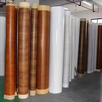 PVC Ligno -Grena Filmo Vinilo Kuirejo Kaj Mebloj