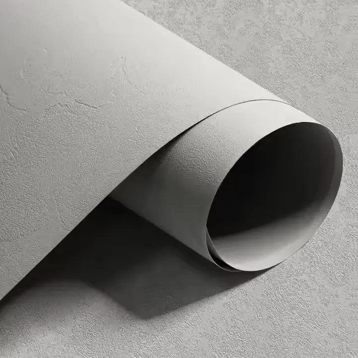 Ŝtona teksturo PVC -lamena muro -ornamada filmo